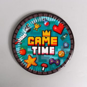 Тарелка бумажная Game Time, набор 6 шт, 18 см 7307545