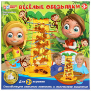 Настольная игра &quot;веселые обезьянки&quot;, в кор., 22*6,5*22см в кор.2*48шт