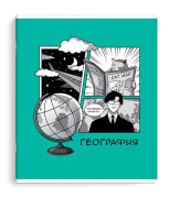 Тетрадь предм. 48л. ФЕНИКС &quot;Аниме-География&quot; 63424 мел.карт.,выб.твин уф-лак,клетка